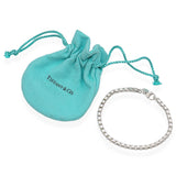 Tiffany & Co. Sterling Silver Box Link Bracelet