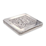 Antique Silver Putti & Dragon Relief Cigarette Case