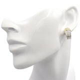 David Yurman 14K Yellow Gold & Sterling Silver Cable Hoop Earrings