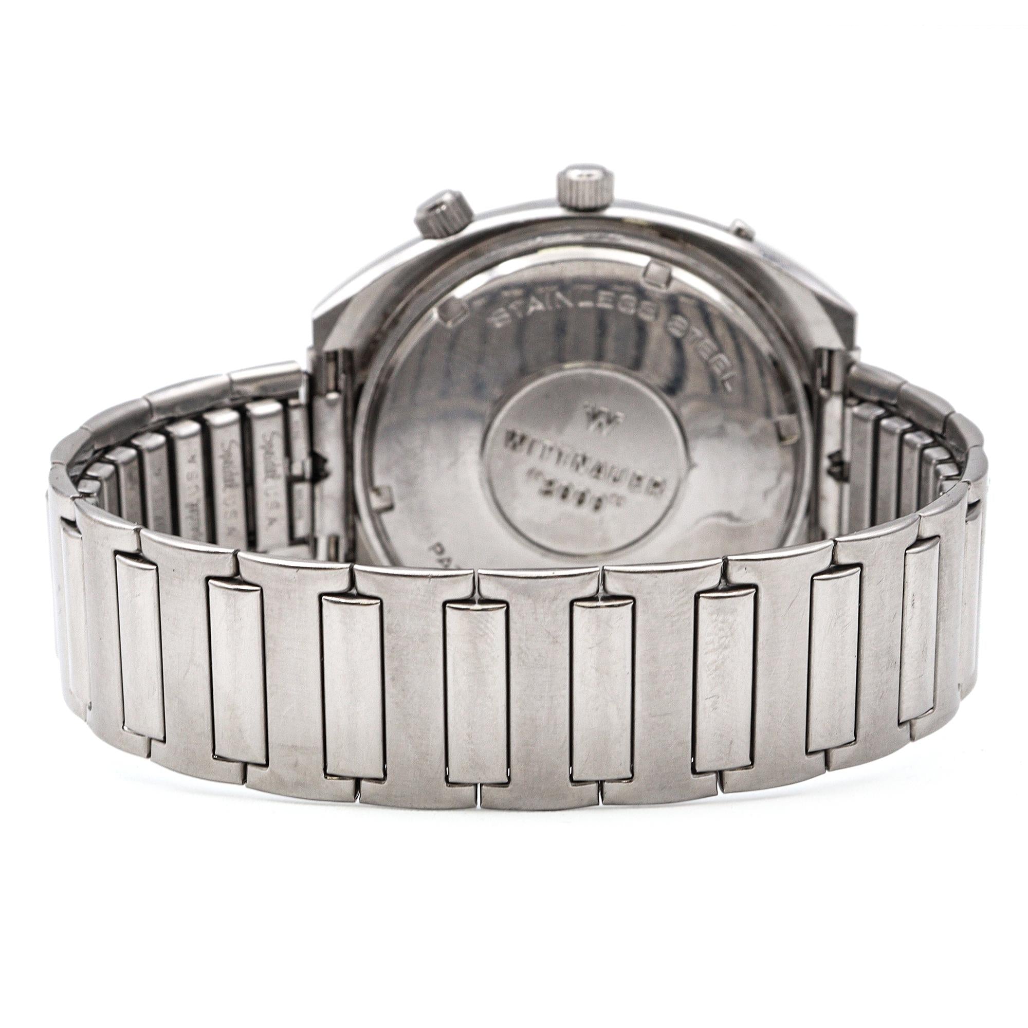 Vintage Wittnauer "2000" Stainless Steel Calendar Automatic Men's Watch