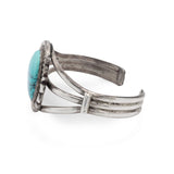 Vintage Southwestern Sterling Silver Turquoise Cuff Bracelet