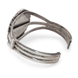 Vintage Southwestern Sterling Silver Turquoise Cuff Bracelet