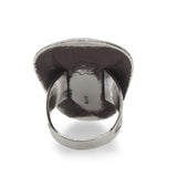 Vintage Teddy Goodluck Navajo Sterling Silver Turquoise Statement Ring