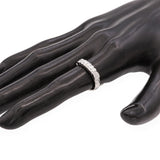 Vintage Platinum Palladium Alloy Floral Band Ring