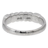 Vintage Platinum Palladium Floral Band Ring