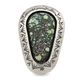 Vintage Teddy Goodluck Navajo Sterling Silver Turquoise Ring