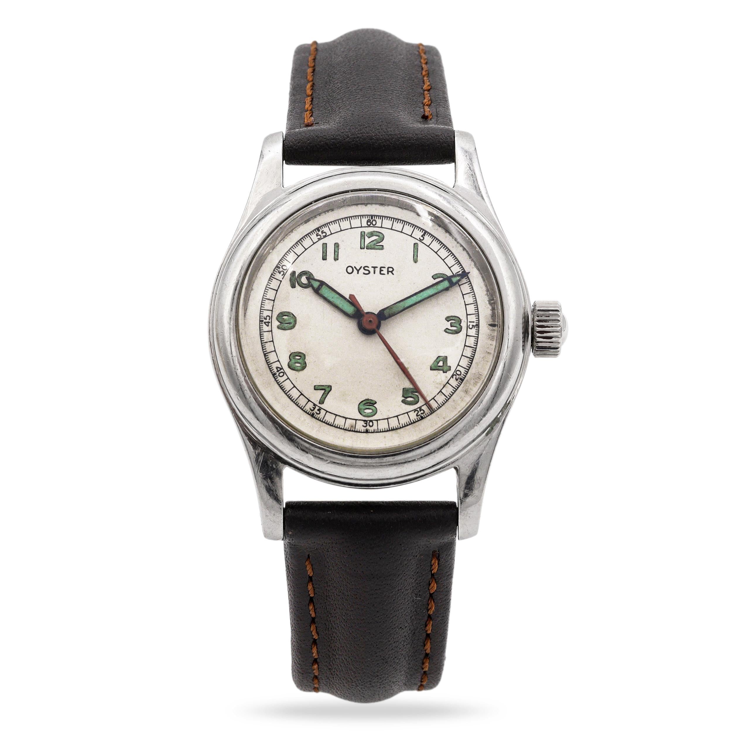 Vintage Oyster Watch Co.Stainless Steel Hand Wind Men’s Watch