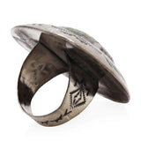 Teddy Goodluck Navajo Sterling Silver Turquoise Statement Ring