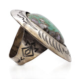 Teddy Goodluck Navajo Sterling Silver Turquoise Statement Ring