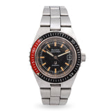 Vintage Bulova Accutron Snorkel Stainless Steel Red/Black Bezel Women's Watch