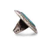 Teddy Goodluck Turquoise Sterling Silver Statement Ring