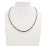 Lagos Caviar Sterling Silver and 18k Yellow Gold Beaded Link Necklace