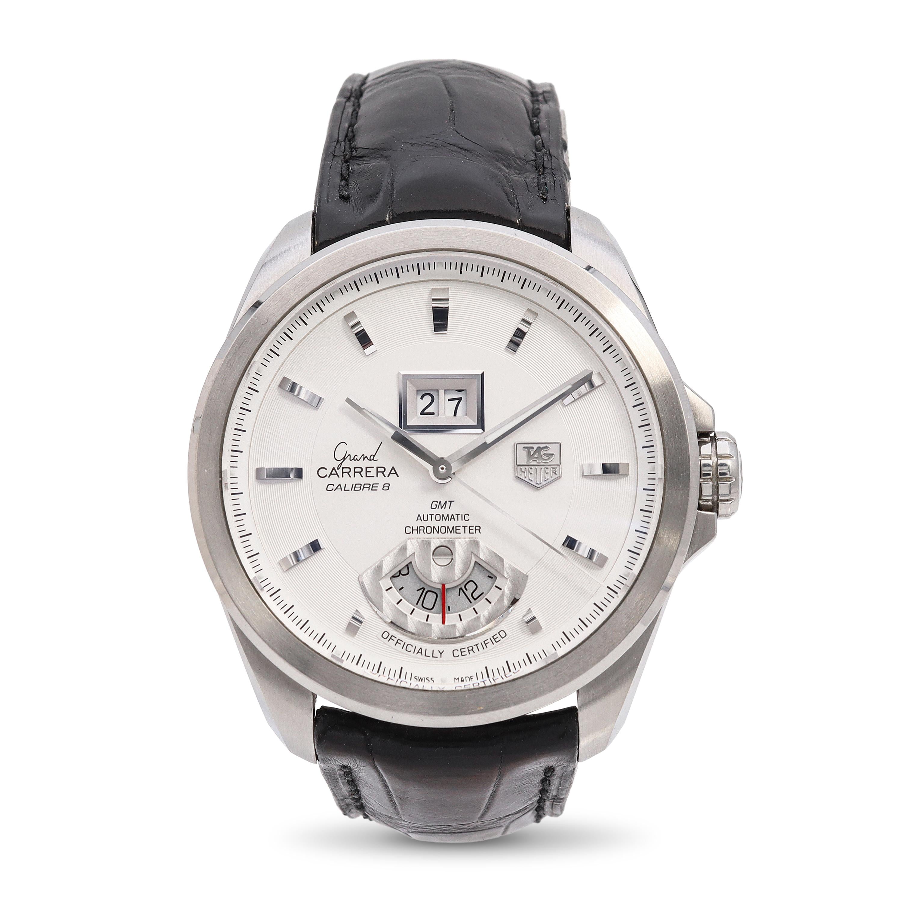 TAG Heuer Grand Carrera Calibre 8 RS GMT Stainless Steel Automatic Men’s Watch