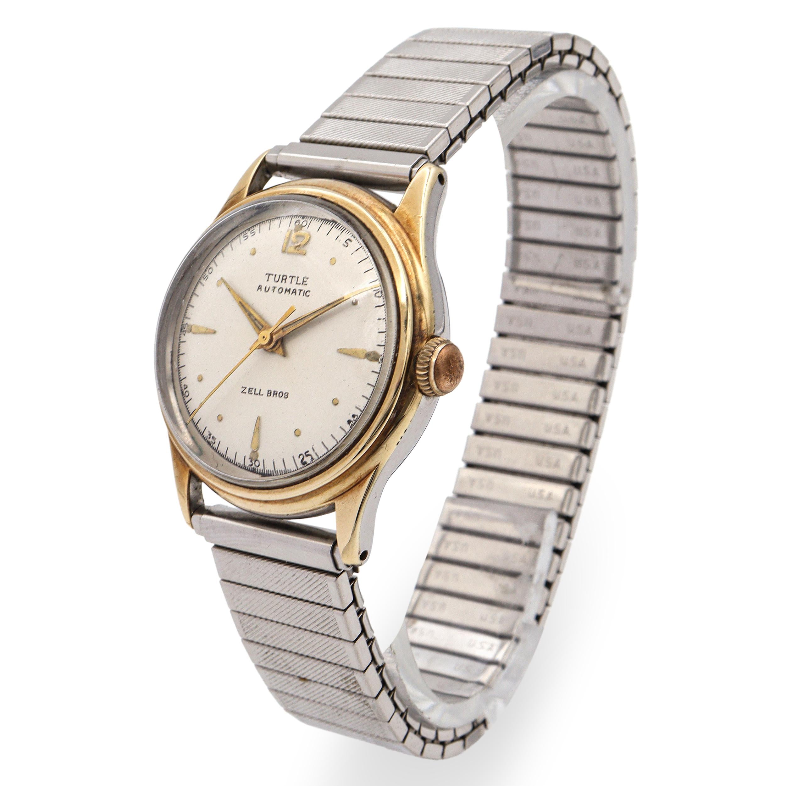 Vintage Zell Bros Turtle Stainless Steel Automatic Men’s Watch