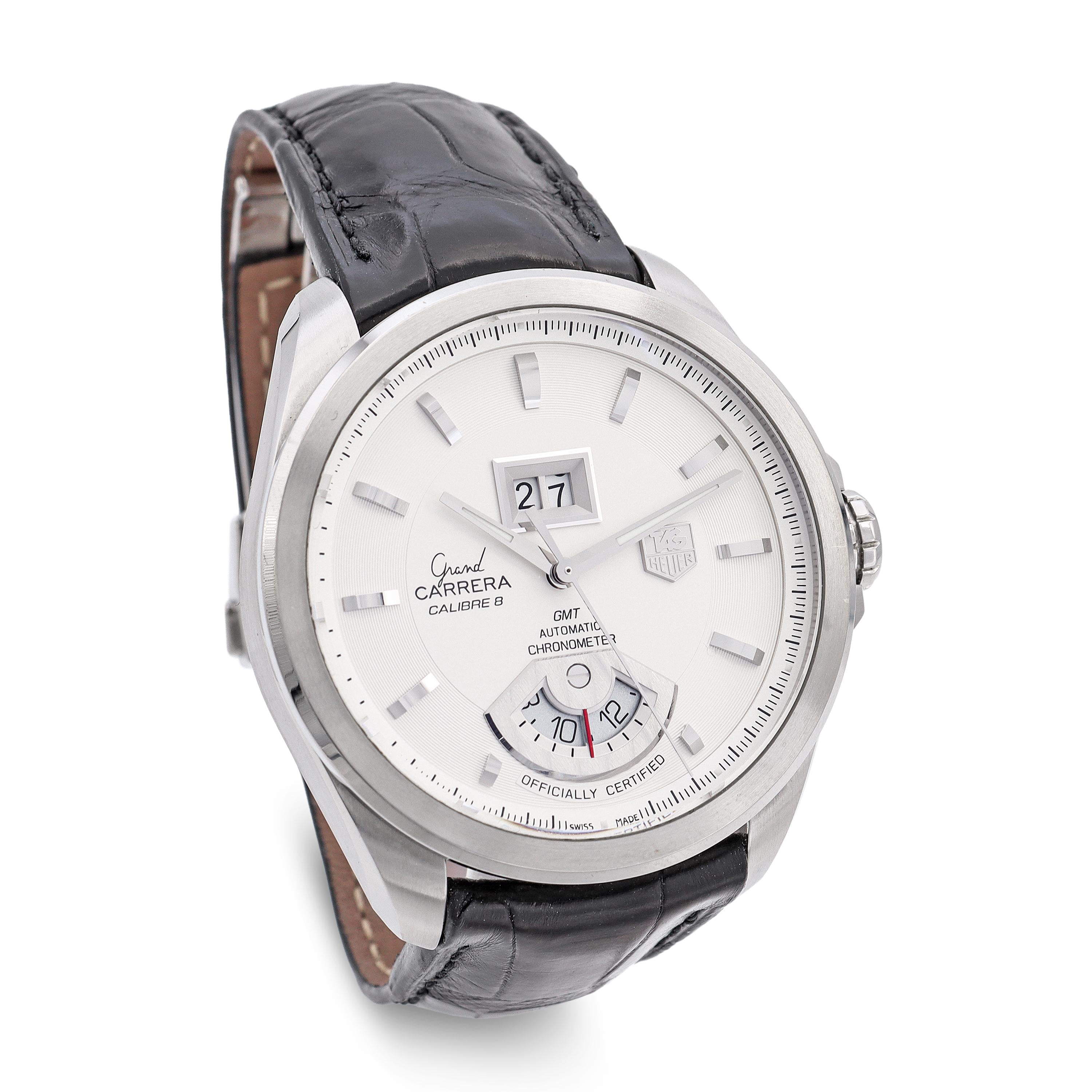 TAG Heuer Grand Carrera Calibre 8 RS GMT Stainless Steel Automatic Men’s Watch