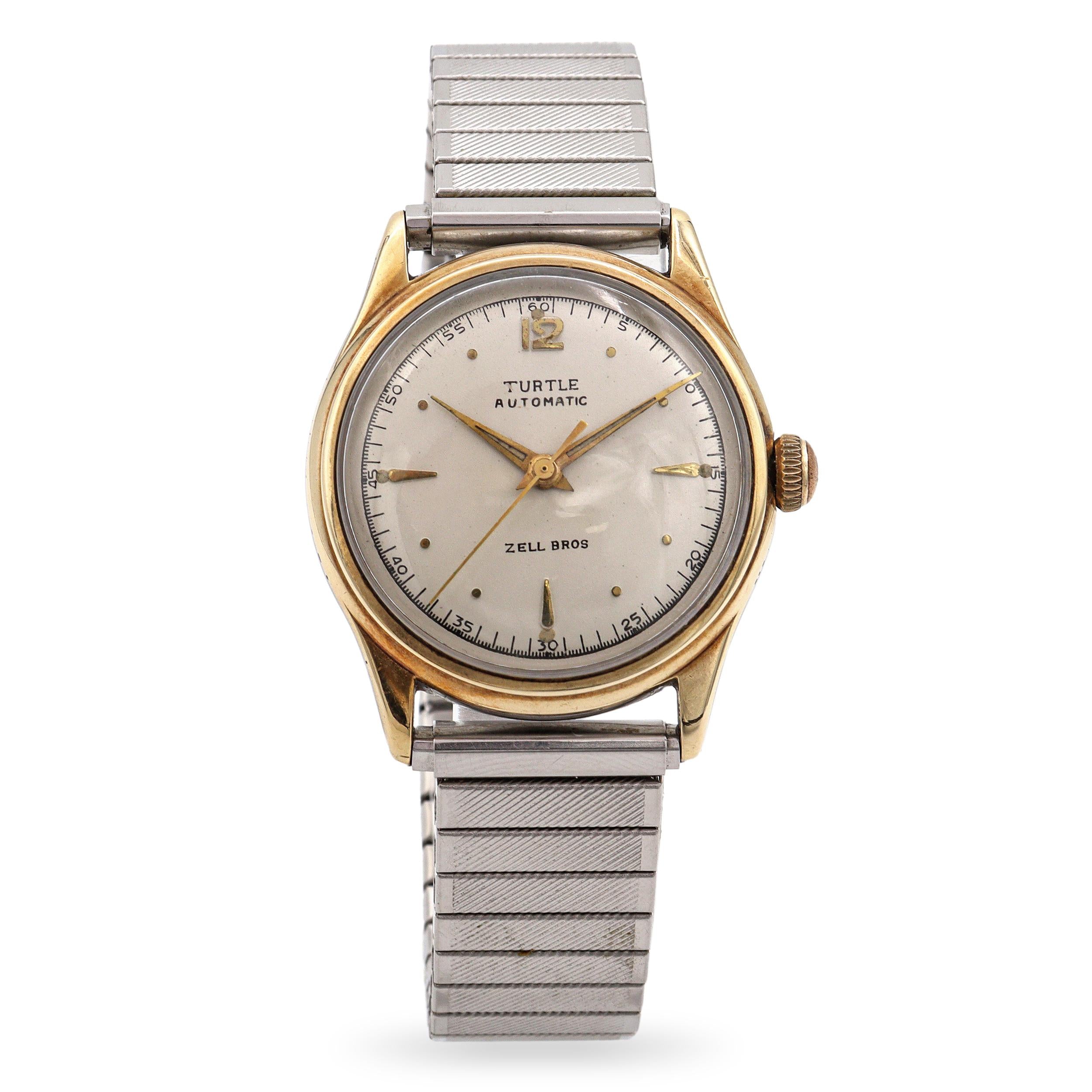 Vintage Zell Bros Turtle Stainless Steel Automatic Men’s Watch