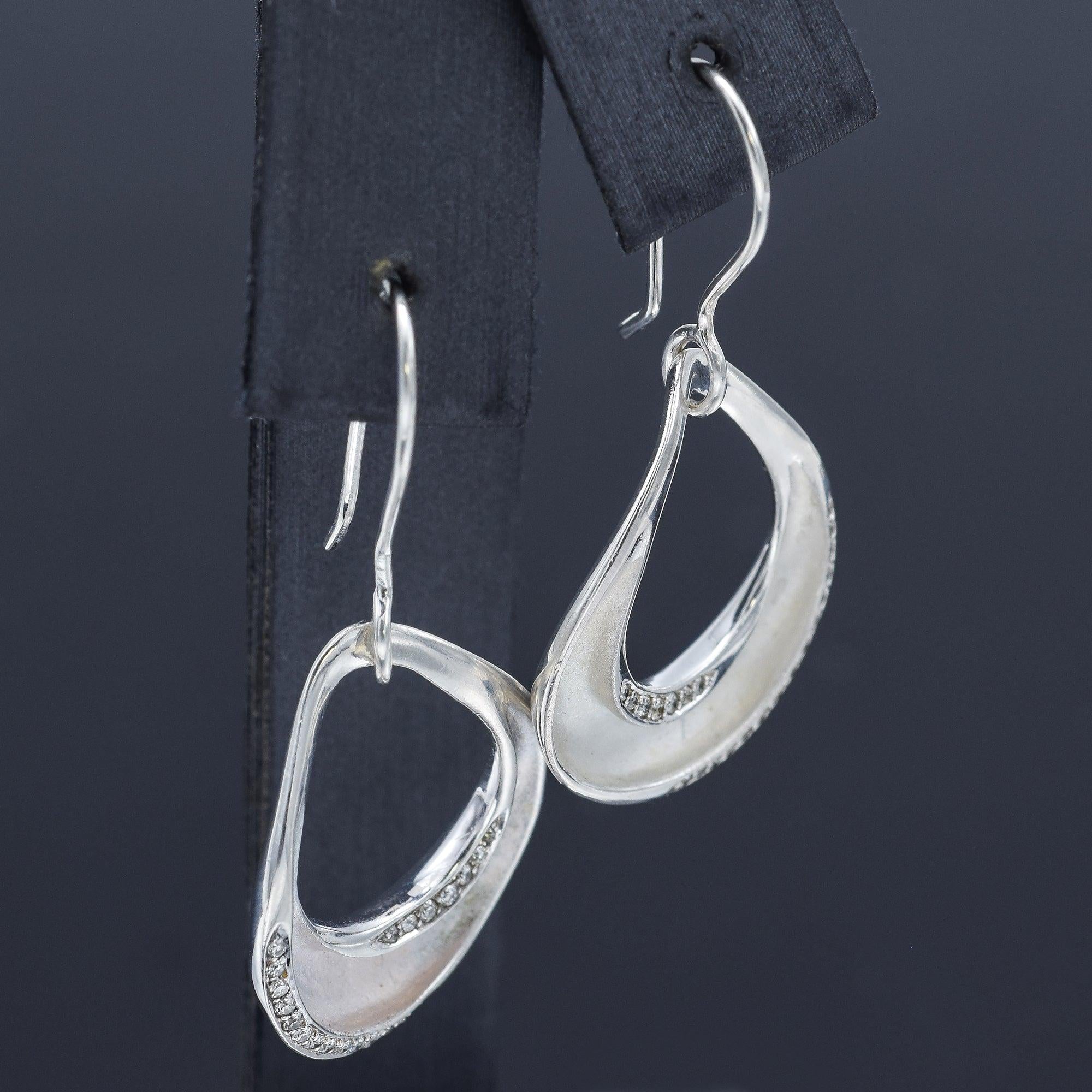 IPPOLITA Sterling Silver Diamond Dangle Pear Earrings