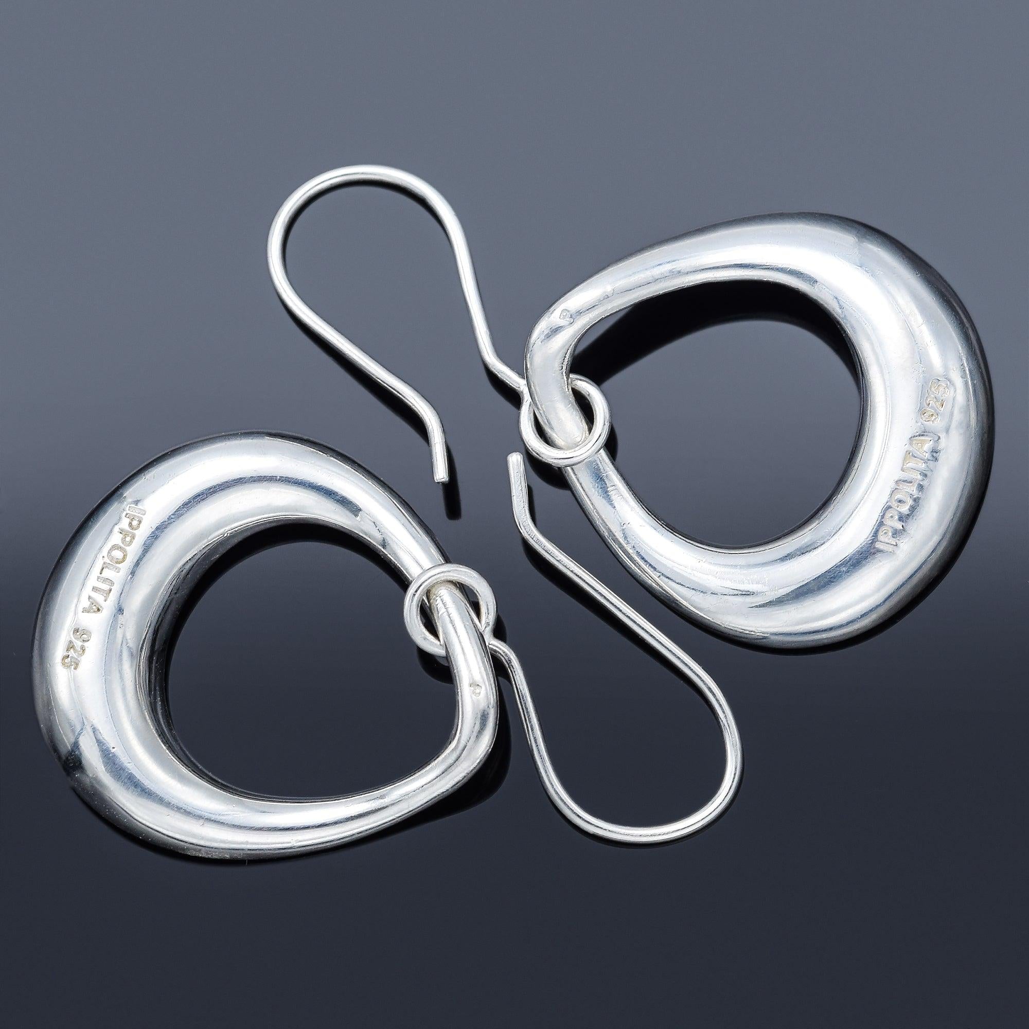 IPPOLITA Sterling Silver Diamond Dangle Pear Earrings