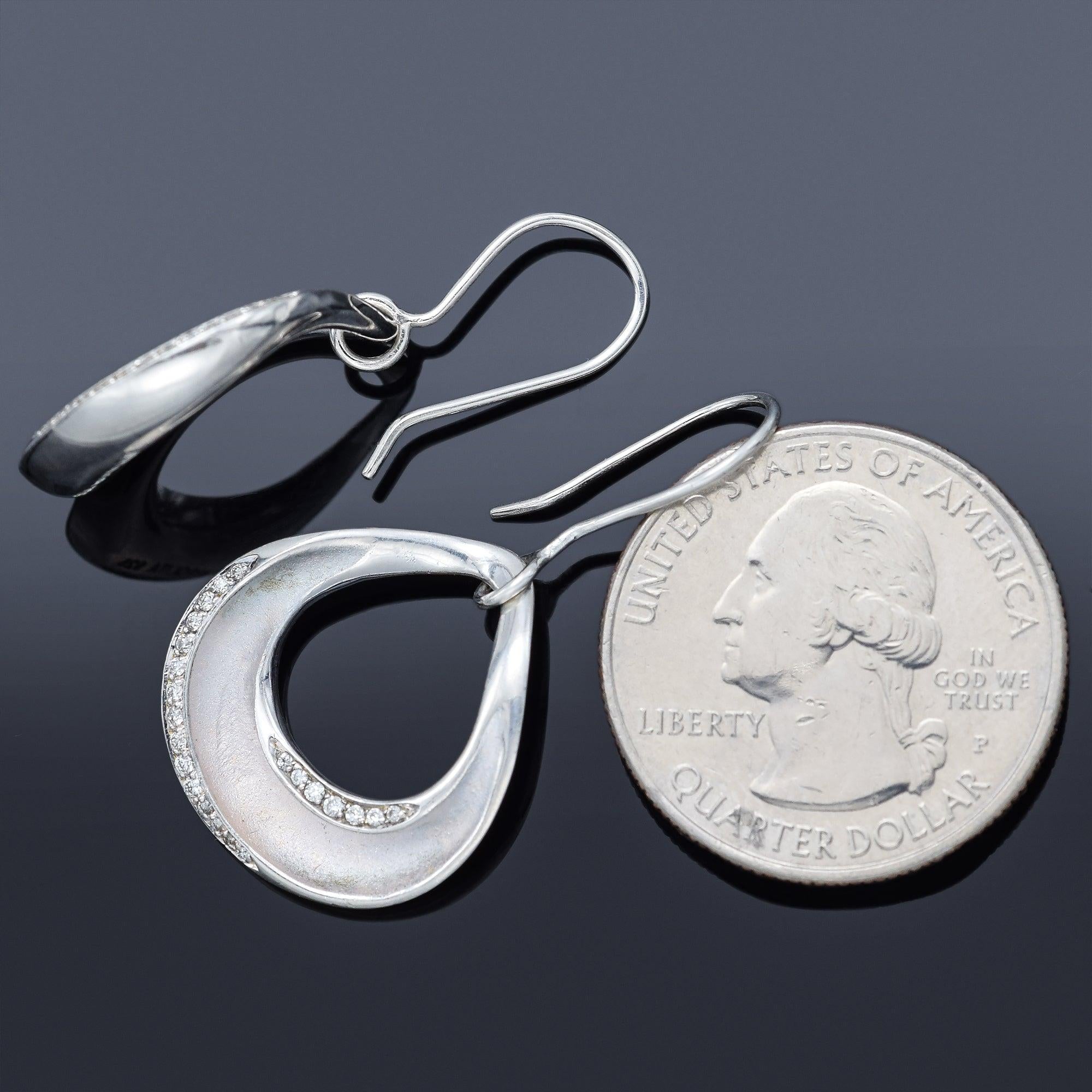 IPPOLITA Sterling Silver Diamond Dangle Pear Earrings