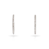 Tiffany & Co. Metro 18k White Gold Diamond Hoop Earrings