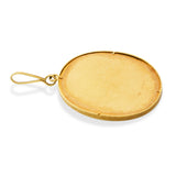 Antique Victorian 18K Yellow Gold Miniature Portrait Pendant