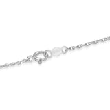 Vintage 14k White Gold 1.47ctw Diamond Dangle Necklace