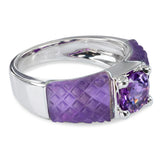 14k White Gold Amethyst Ring