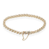 14k Yellow Gold 5.20tcw Diamond Three Prong Tennis Bracelet