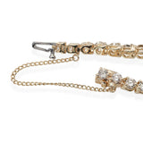 14k Yellow Gold 5.20tcw Diamond Three Prong Tennis Bracelet