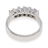 Vintage 14k White Gold 1.08tcw H VS1 Diamond Half Band Ring