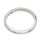 Vintage Platinum 0.54tcw Single Cut Diamond Eternity Ring