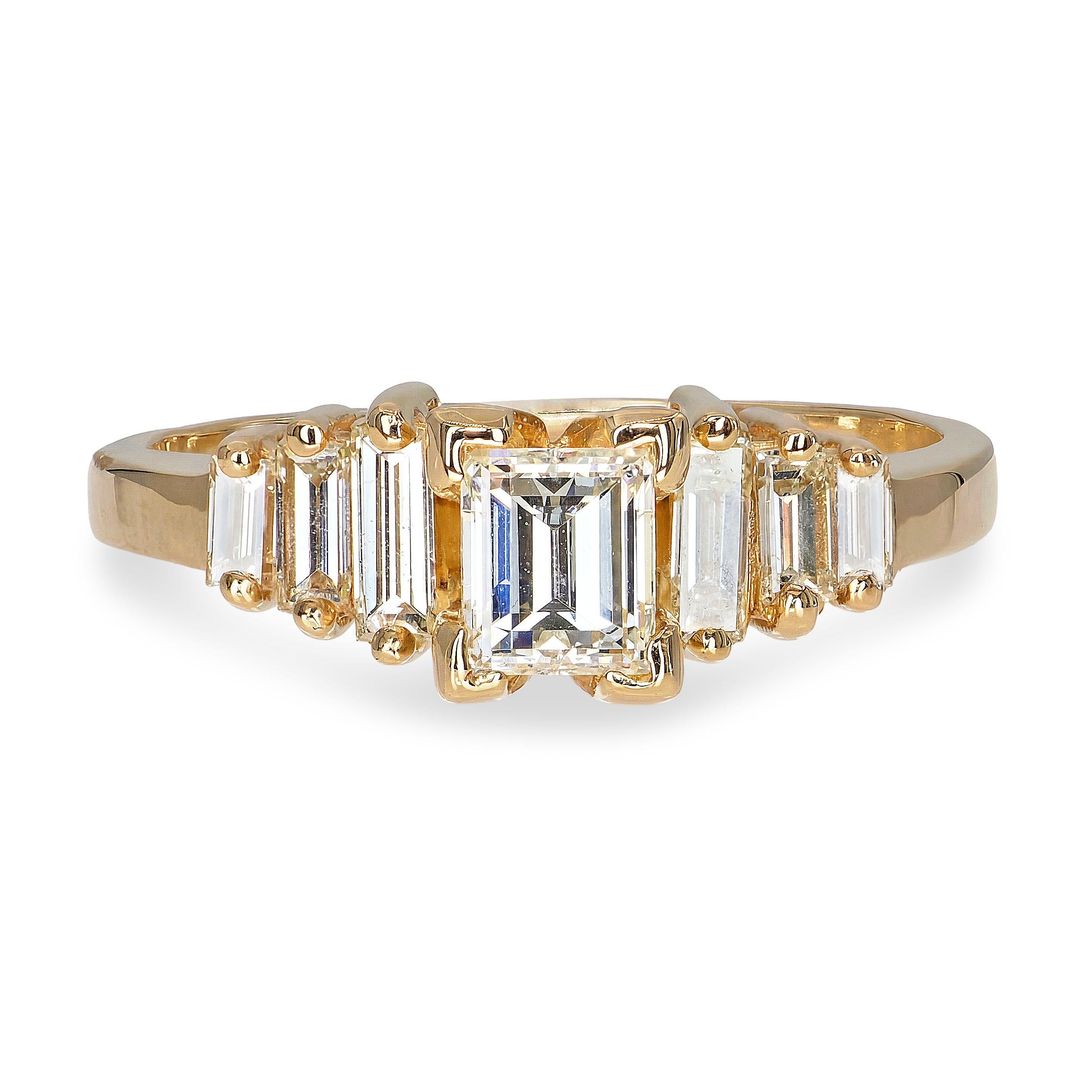 14k Yellow Gold 0.51tcw I Vs1 Diamond Engagement Ring