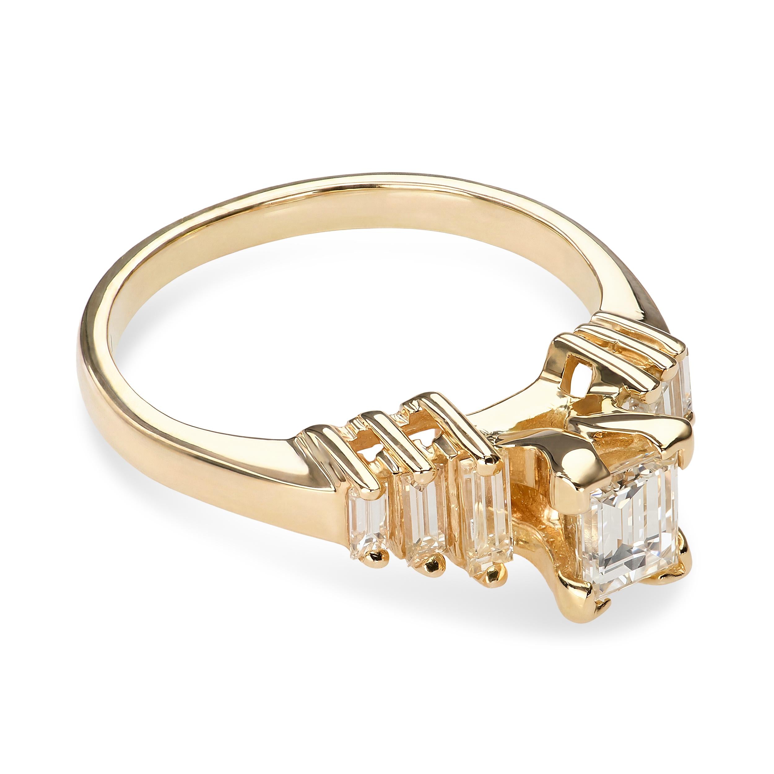 14k Yellow Gold 0.51tcw I Vs1 Diamond Engagement Ring