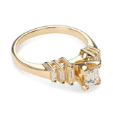 14k Yellow Gold 0.51tcw I Vs1 Diamond Engagement Ring