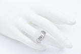 Pasquale Bruni 18k White Gold Diamond Amore Heart Band Ring