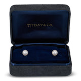 Tiffany & Co. 18k Yellow Gold Akoya Pearl Stud Earrings