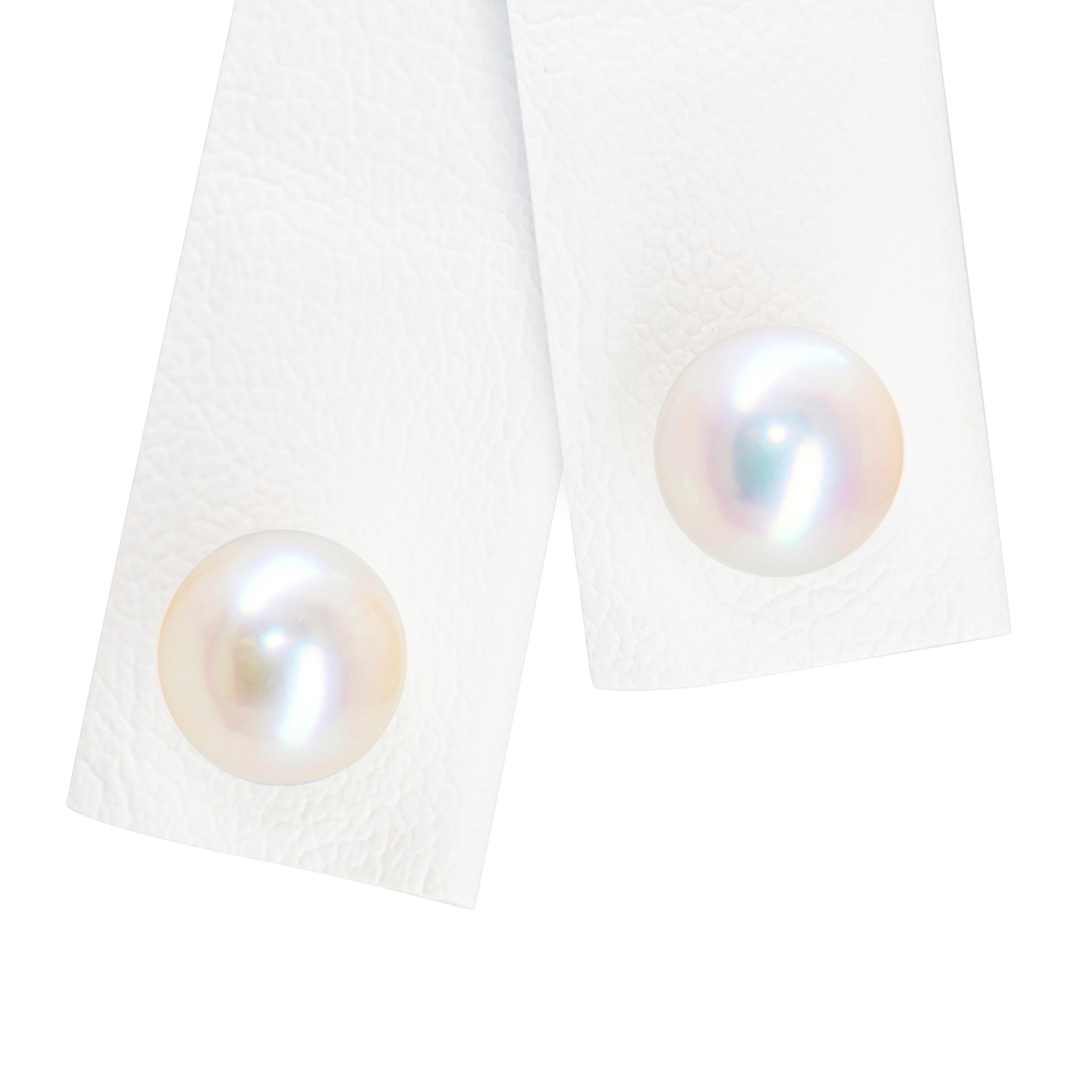 Tiffany & Co. 18k Yellow Gold Akoya Pearl Stud Earrings