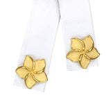 Vintage Tiffany & Co. 18k Yellow Gold Plumeria Earrings