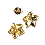 Vintage Tiffany & Co. 18k Yellow Gold Plumeria Earrings