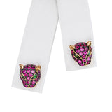 Effy 14k Rose Gold Ruby & Emerald Panther Stud Earrings