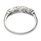 Vintage Platinum Diamond Half Band Ring