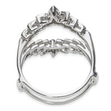 13k White Gold Diamond Ring Guard