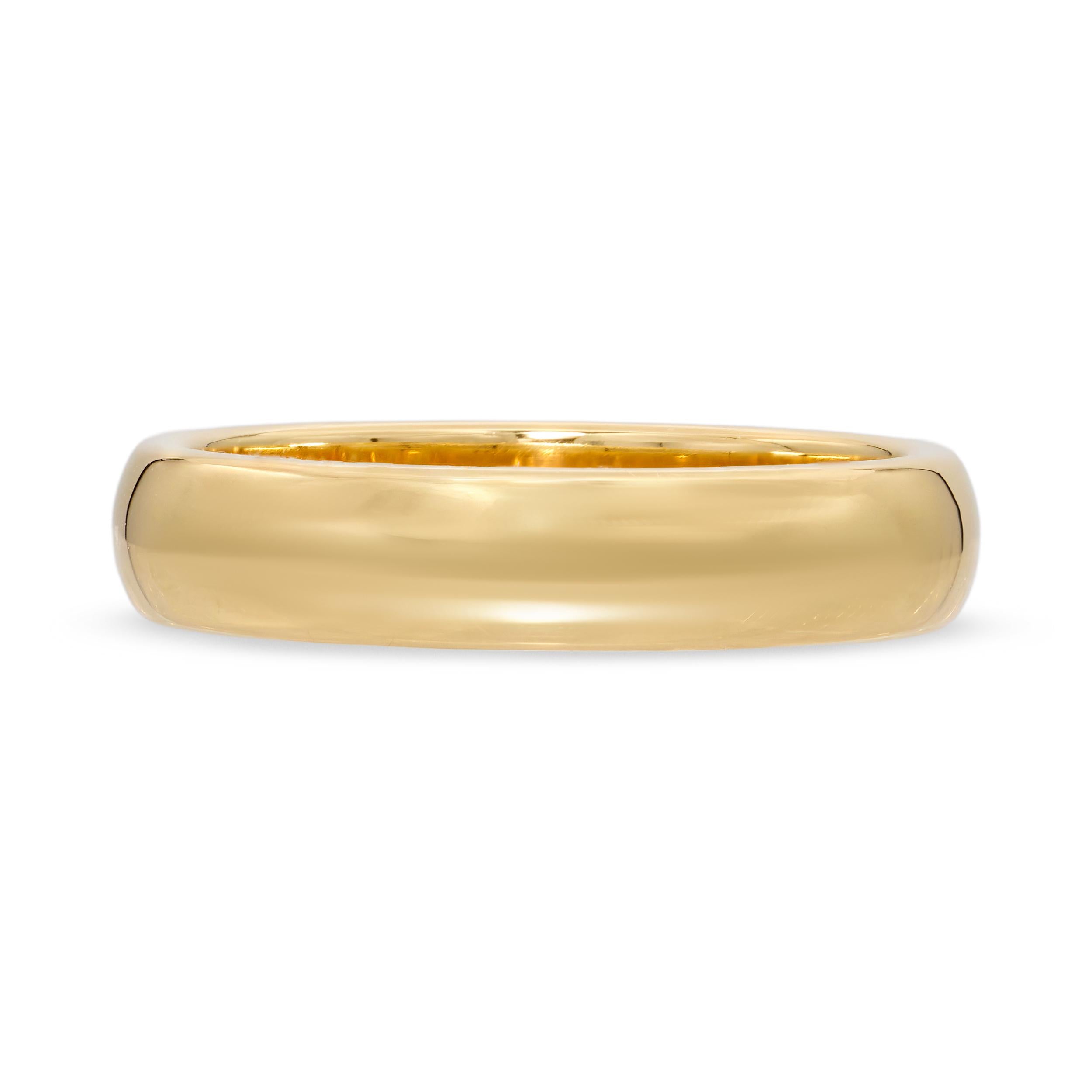 Vintage 1999 Tiffany & Co. 18k Yellow Gold Men's Band Ring