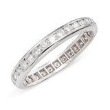 Vintage Platinum 0.51tcw Single Cut Diamond Eternity Band