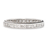 Vintage Platinum 0.51tcw Single Cut Diamond Eternity Band