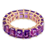 Effy 14k Rose Gold Amethyst 9.9ctw Eternity Band Ring