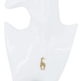 LeVian 14k Yellow Gold Diamond and Citrine Giraffe Pendant