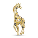 LeVian 14k Yellow Gold Diamond and Citrine Giraffe Pendant
