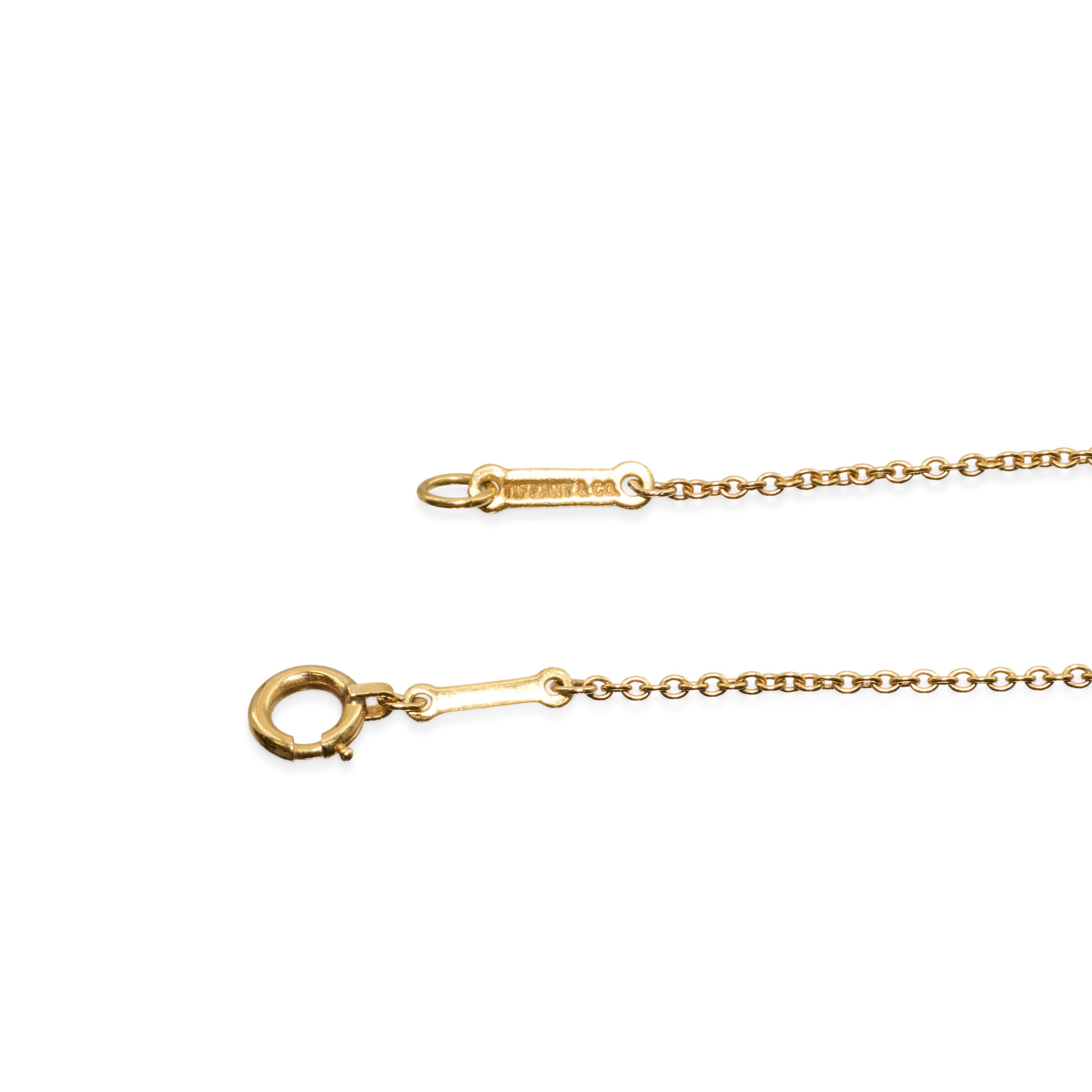 Tiffany & Co. Elsa Peretti Diamond Solitaire Necklace