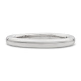 Round Platinum Band Ring